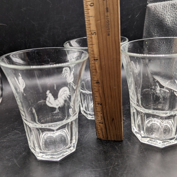 Clear Glass Tumbler Set with Rooster Design - Picture 9 of 9